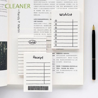 Almohadillas de escritura más limpias para estudiantes papelería cuaderno Plan cuaderno suministros de oficina lista de verificación notas adhesivas bloc de notas