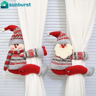 navidad santa claus muñeco de nieve de dibujos animados alce muñeca cortina hebilla/ventana decoración adorno clip cortina peluche juguete regalo de año nuevo