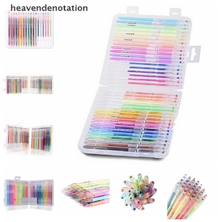 [heavendenotation] bolígrafos de gel con punta de diamante de 36 unidades con estuche, para libros para colorear adultos