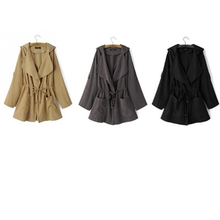 chaqueta de punto de color sólido para mujer/chaqueta con capucha ligera rompevientos