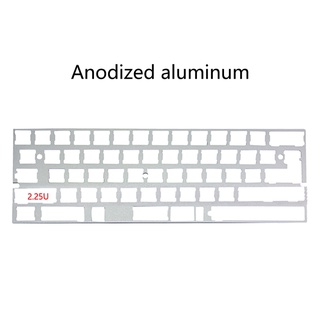 ynxxxx 2.25U Left Shift Aluminum Alloy Plate 60% DZ60 Plate for DIY Mechanical Keyboard Stainless Steel Plate GH60 (3)