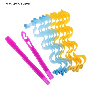 rgj 10 pzs rizadores mágicos de onda de agua/herramienta de peluquería espiral 30cm super