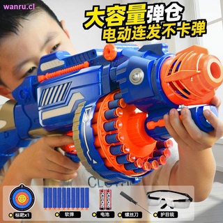 pistola de juguete para niños, ráfaga eléctrica, pistola de bala suave, pistola de disparo de niño m416 comer pollo gatling submáquina (1)