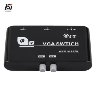 2 en 1 salida VGA/SVGA Manual de intercambio Selector interruptor caja para PC LCD
