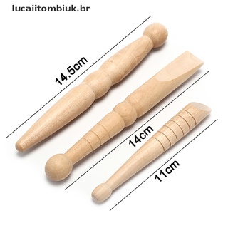 [luiukhot] 3 pzas caña De masaje Corporal De madera Para aliviar músculos y relajación (Lucaiitombiuk) (6)