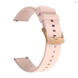 20 mm banda de reloj de silicona suave de liberación rápida correa universal transpirable pulsera de reemplazo para colmi p8 plus smartwatch y otro reloj