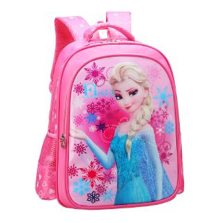Mochila de niñas de la escuela primaria bolsa de dibujos animados Elsa niños hombro mochila nueva