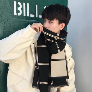 bufanda de los hombres de invierno estilo coreano todo-partido de punto bufanda de invierno engrosamiento caliente estudiante largo bufanda de los hombres de moda otoño