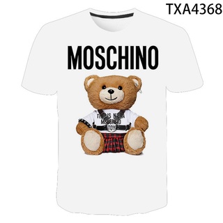 2021 Nuevo Verano moschino Camiseta De Moda streetwear Hombres Mujeres 3d Impreso Camisetas cool tops tee (6)