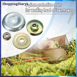 (shoppingDiarys) Paquete de 4 adaptadores de cabeza de césped recortador de césped Kit de reparación de placa de arandela de césped