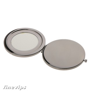 2 x espejo de maquillaje plegable portátil de viaje redondo compacto bolsillo
