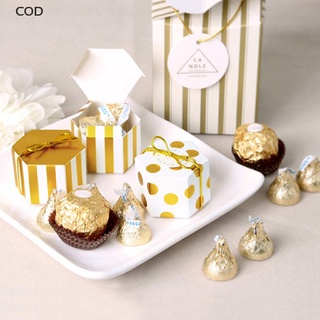 [COD] 10PCS Chocolate Box Candy Box Handmade With Chocolate Hexagonal Gift Boxes HOT