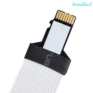 brunilda alta calidad tf macho a micro sd hembra para teléfono lector de tarjetas adaptador de cable extensión flexible 48cm para gps práctico extensor de cable