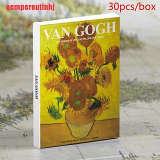 {oemperoutinhj} 30sheets/lote Van Gogh postales vintage Van Gogh pinturas postales/tarjeta de felicitación YYE