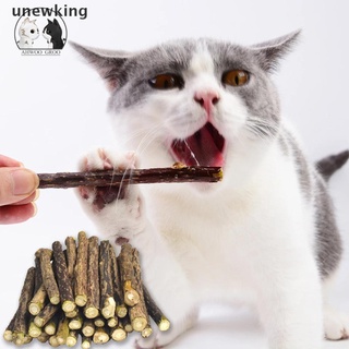 [unewking] 10pcs puro natural catnip mascota gato juguete de seguridad molar pasta dental rama limpiar dientes [unewking] (1)