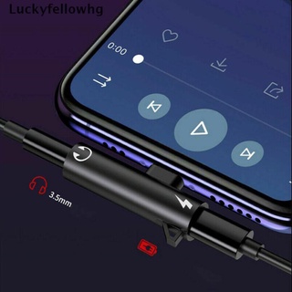 [luckyfellowhg] para iphone 8 7 plus x lightning a 3,5 mm aux auriculares cargador jack adaptador [caliente]