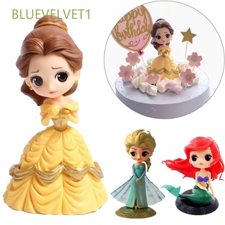 Bluevelvet1 adornos sirena Elsa blancanieves princesa cenicienta Anna figuras de acción Frozen muñeca