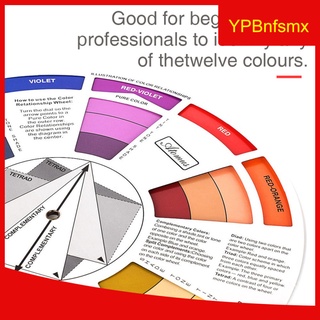 Artist Coloful Wheel Paint Color Mixing Guide and Harmony Wheel Match Chart