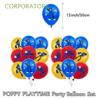 CORPORATORY Poppy Playtime Horror Game Party Decor Party Set Decor for Fan Party Decor Huggy Wuggy Balloon Blue Color New Lovely Hot Scary Peluche Flag