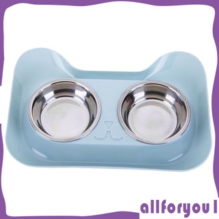 Tazón De Gato Para mascotas con 2 tazones/platos Para alimentación De alimentos/agua/Comida