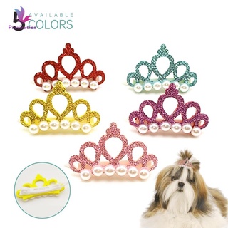 Corona de perlas para perros y gatos para mascotas / corona de perlas artificiales