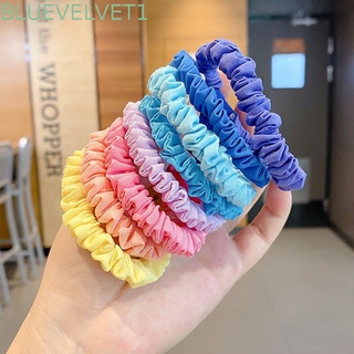 Bluevelvet1 accesorios Para el cabello regalo Para niñas mujeres dulce color cola De caballo soporte Scrunchies cara sonriente/Multicolor