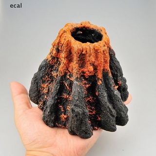 ecal acuario forma volcán burbuja de aire piedra bomba de oxígeno tanque adorno peces accesorio cl