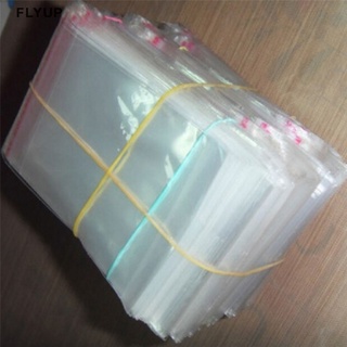 Flyup 200 bolsas de plástico transparentes autoadhesivas para embalaje de joyas de caramelo MY