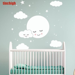 [Tinchigh11] calcomanías decorativas para pared de estrellas de luna, estrellas de luna, pegatinas decorativas para habitación de niños [Tin]