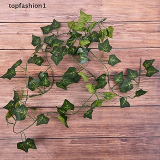 TOPF Hanging Artificial Green Leaf Garland Plants Ivy Vine Foliage Plastic Fake Plants Party Supplies .