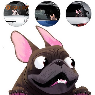 1 Pza Calcomanía De Dibujos Animados Para Coche Bulldog/Automóvil Impermeable PVC Perro Animal Decorativo Autoadhesivo Pegatinas De Vinilo/Decoración Del