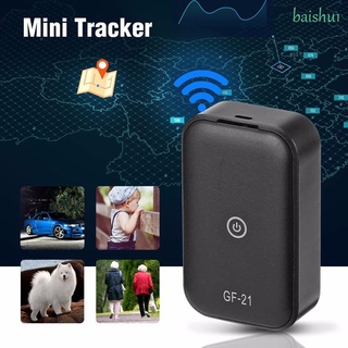 Baishu1 Control de voz grabación localización seguimiento Anti-pérdida Mini GPS en tiempo Real GF21 localizador GPS Tracker/Multicolor
