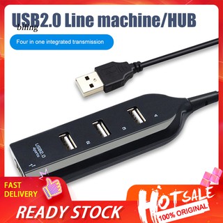 ✡ YP Mini Adaptador Divisor Portátil USB 2.0 De 4 Puertos Para Macbook/Laptop/Computadora