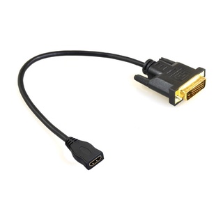 DVI-D Male 24+1 Pin To HDMI-compatible Female 19-PinTV Durable Converter