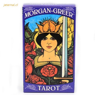 JET Morgan Greer Tarot 78 Cartas Deck Party Juego De Mesa Adivinación Oracle Tarjeta De