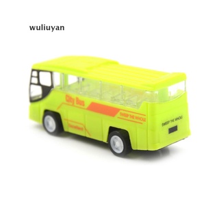 [wuliuyan] nueva escala autobús escolar miniatura modelo de coche juguetes educativos para niños juguete de plástico vehículos modelo para niños regalos [wuliuyan] (3)