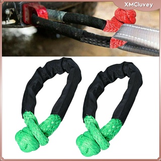2pcs Soft Shackle Recovery Strap for SUV Truck Jeep Off Road Climbing Towing (3)