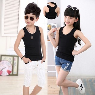 Raya niños chaleco niñas ropa interior verano moda fondo camisa nueva (3)