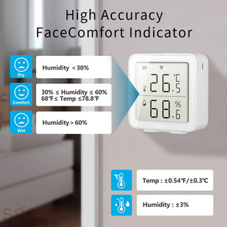 Tuya termómetro Inteligente con Wifi/Detector De humedad/Temperatura/humedad/Sensor De pared