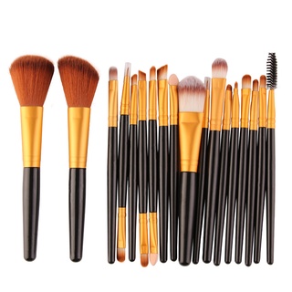 [listo stock] 18 piezas de brochas de maquillaje set de herramientas de maquillaje kit de tocador de lana juego de brochas de maquillaje pk (5)