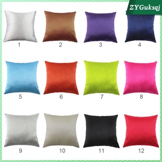 Solid Color Square Short Plush Velvet Throw Cushion Cover Many Colors for Sofa Bed 60x60cm/24x24 inch