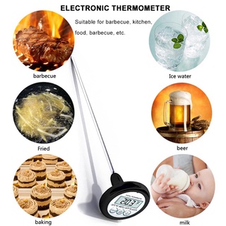 color _lcd termómetro electrónico digital para cocinar alimentos/cocina/barba/carne/carne/con sonda