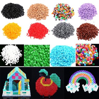 1000 piezas de 2.6 mm hama/perler cuentas de juguete para niños divertido manualidades diy