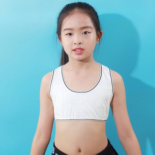 9-18años sin acero niño sujetador entrenamiento suave transpirable niñas deporte ropa interior bebé sujetador asequible asequible (5)