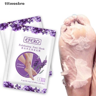 *tttwesbre* 2PCS Natural foot mask foot film effective cuticle cutter peeling baby feet hot sell