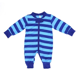 2 unids/set home pijamas familia rayas mamá papá bebé ropa de dormir top+pantalones (azul) (8)