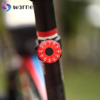 Warner Smart Sensor luz trasera de bicicleta impermeable USB recargable MTB luces traseras (6)