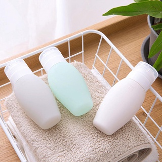 ❀ifashion1❀90ML Silicone Shampoo Shower Gel Sub-bottle Portable Flat Head Trave Bottle (4)