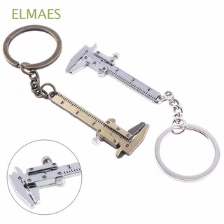 ELMAES Adjustable Keyring Mobile Subsection Pendant Key Chain Vernier Caliper Keychain Portable Gadget 0-4cm Scale Keychain Ruler Mini Vernier Caliper Measuring Gauge/Multicolor