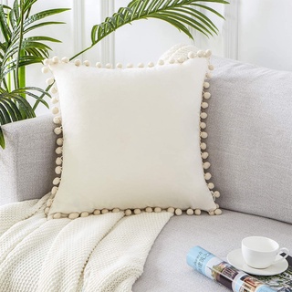 Trouvaille1_top Finel cuadrado decorativo fundas de almohada de terciopelo suave al aire libre